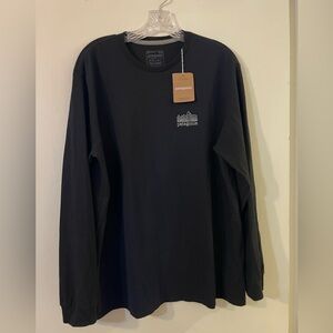 Patagonia NWT Strataspire Responsibili Men's Black Long Sleeve Tee